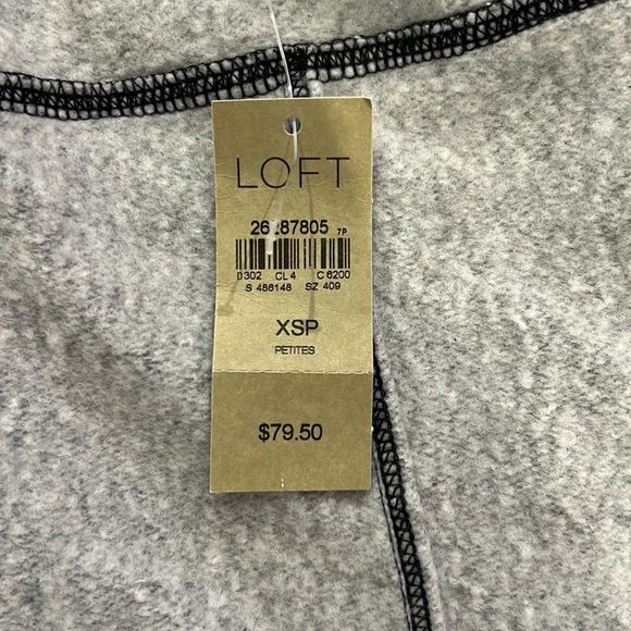 LOFT Gray Jacket, Size XS Petite - Picture 6 of 6